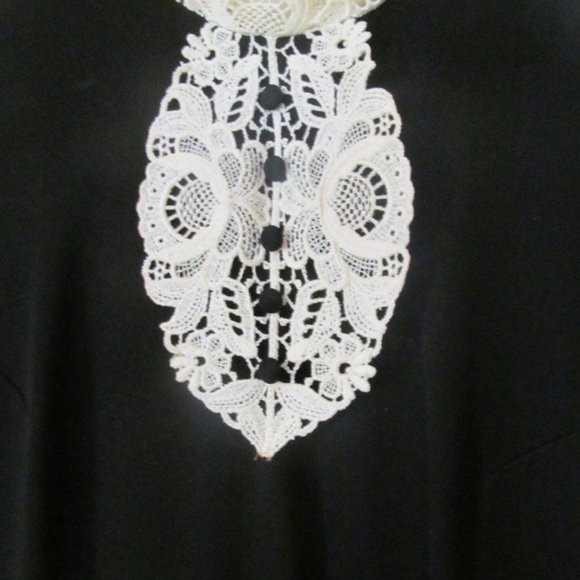 Union Made Clothing 1920s 30s Union Made Clothing Black Dress Art Deco Dresses - Picture 2 of 5